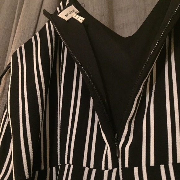 L~ *Jumper* Blk&Wht Striped w/ Adjustable Straps - Picture 6 of 12